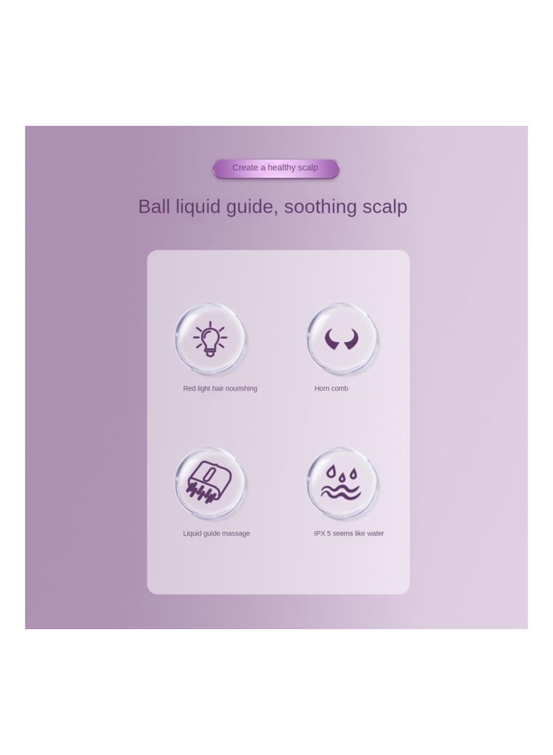 SOLARAE Datering Hair Oil Applicator, Scalp Massager, Electric Hair Massager Brush for Hair Treatment, Growth Medicine, Liquid, Portable Head Massager Scalp, Scalp Oil Applicator, Electric Scalp Massage - Image 2