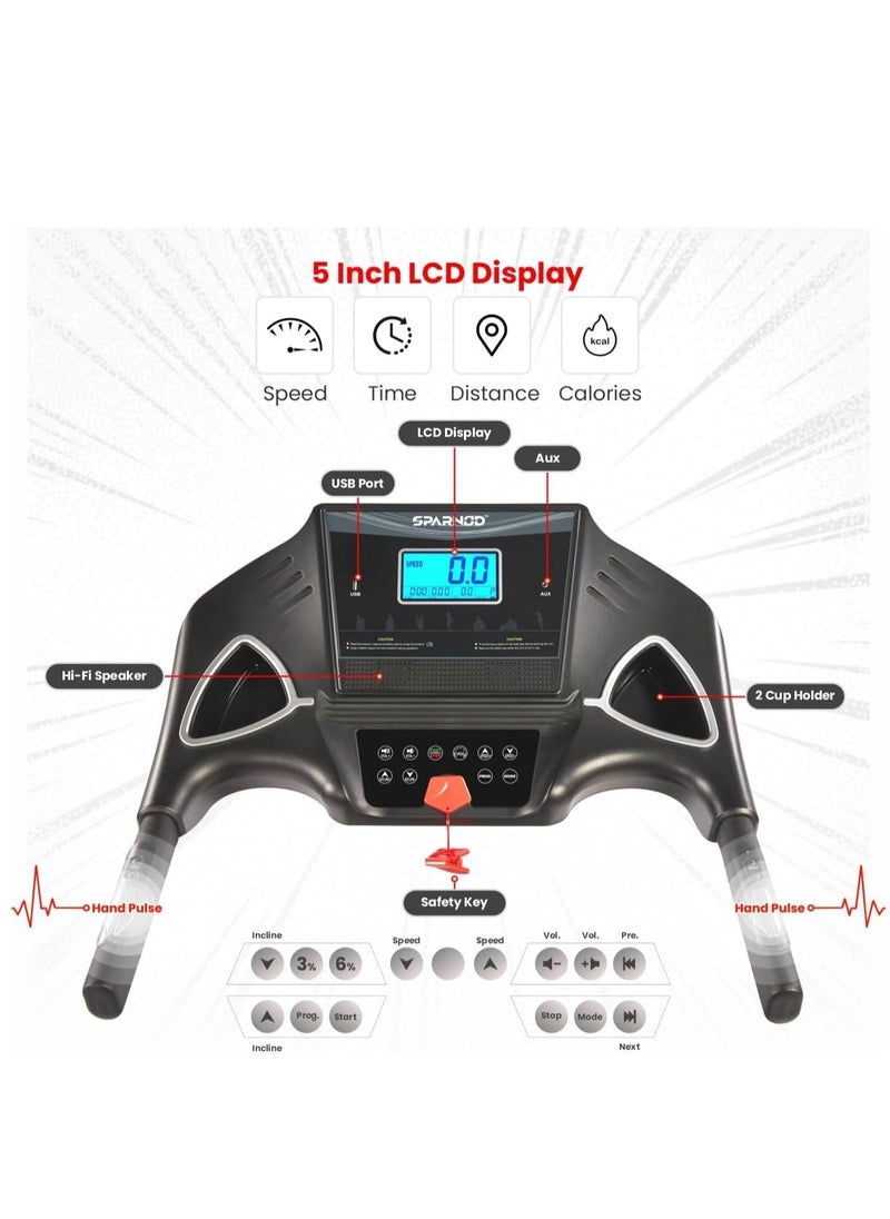 STH-3500 (4 HP Peak) Automatic Treadmill - Foldable Motorized Running Indoor Treadmill for Home Use - pzsku/ZCF7BF58AFB36F3C2D16DZ/45/_/1707808965/b61b370e-b596-41a9-bdf0-1c77d918937b