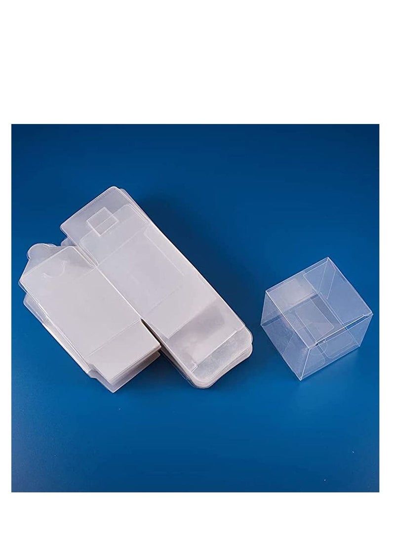 Y&D 50 Pack 2.3x2.3x2.3 Inches Clear Plastic Boxes Transparent Party Favor for Wedding Treat Candy Chocolate - Image 4