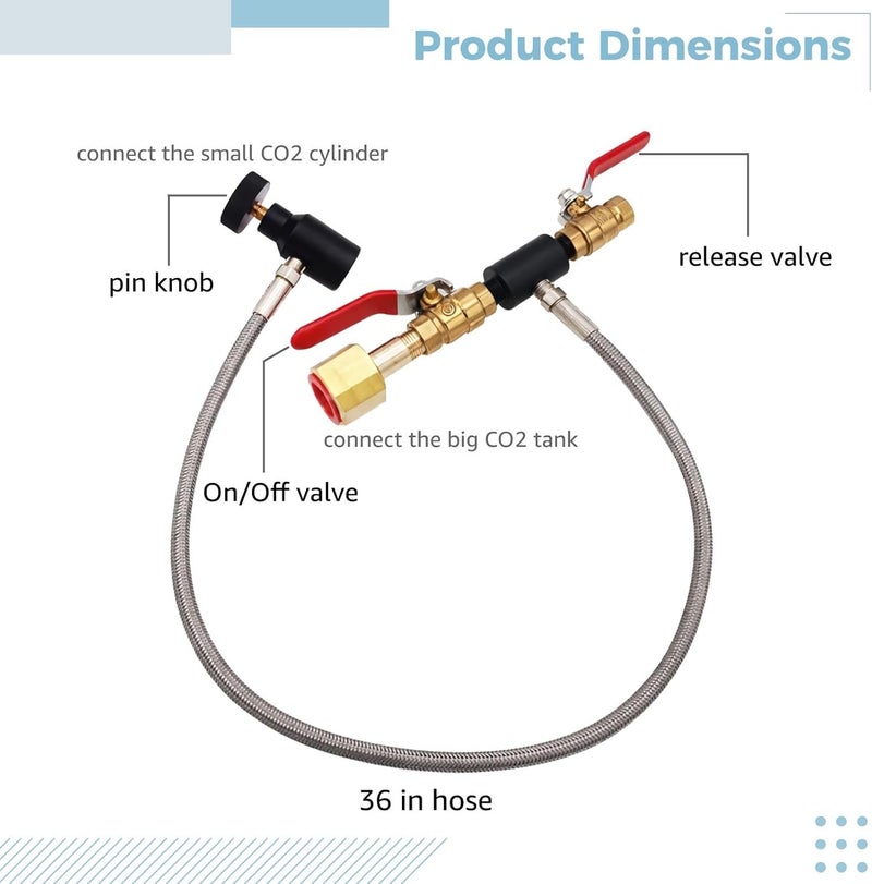 Co2 Refill Station, 36 Hose, High Pressure Tank - Image 3