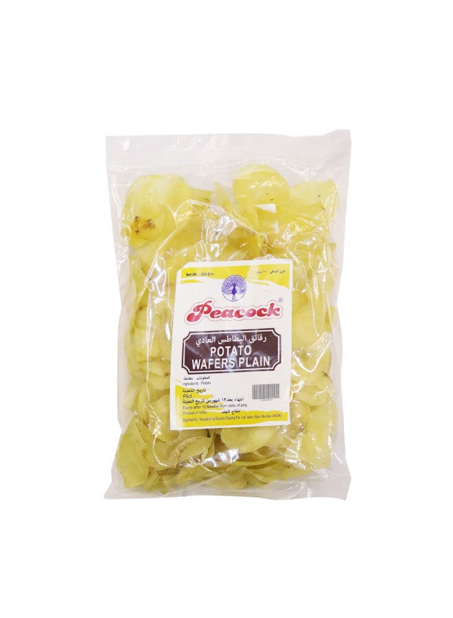 Peacock Potato Wafers Plain 200G