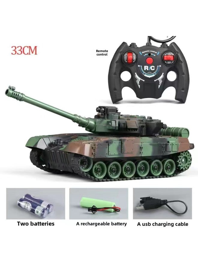 Children's Remote Control 5-way 9-way Crawler Large Tank Model With Light Music USB Package Electric Cross-country Armored Vehicle-Color:NF778YZ Nine-way Silver Gray-Specifications:1 Set Of 3.7V Rec - Image 3