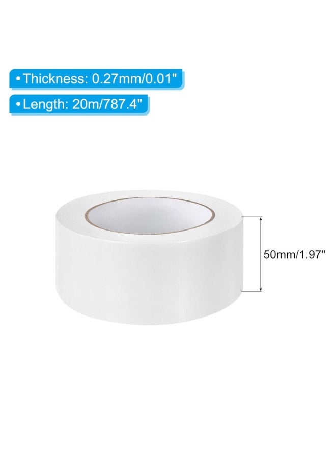 JOGAMS 2 Rolls Professional Grade Heavy Duty Duct Tape 5cm x 10m Waterproof Strong Adhesive No Residue Easy Tear by Hand for Industrial Professional Use Home Repairs Indoor Crafts Packing HV  - Image 2