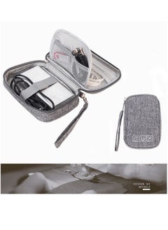 Y&D Electronic Accessories Storage Bag Small Portable Travel Cable All-in-One Organizer for Power Cords, Chargers, Hard Drives, Headphones, USB, SD Cards, and More (Grey)  - Image 3