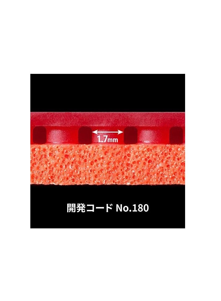 BUTTERFLY Butterfly Tenergy 80 Table Tennis Rubber Inverted Professional Butterfly Table Tennis Rubber Red (1.7mm) 4906901146709  - Image 5