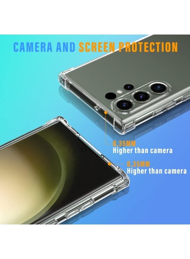 LEDIN Case for Samsung Galaxy S23 Ultra Clear Case Soft Flexible Silicone Back Cover Shockproof Anti Scratch Case with Reinforced Bumper Corner Compatible for Samsung Galaxy S23 Ultra Clear - Image 2