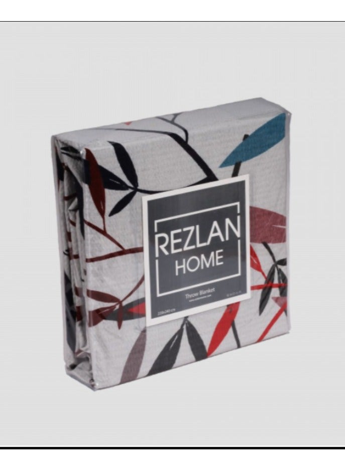 REZLAN UAE ريزلان الإمارات - بطانيات صيفية فاخرة - رمي مذهل لمشاهدة التلفاز والاسترخاء في المنزل (مزدوج، أحمر) - Image 5