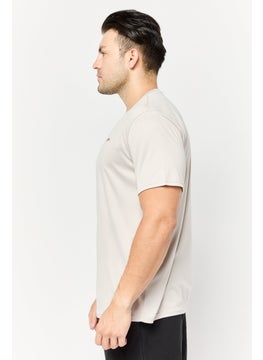 RBX Men Sportswear Fit Short Sleeves Training T-Shirt, Light Grey  - Image 3