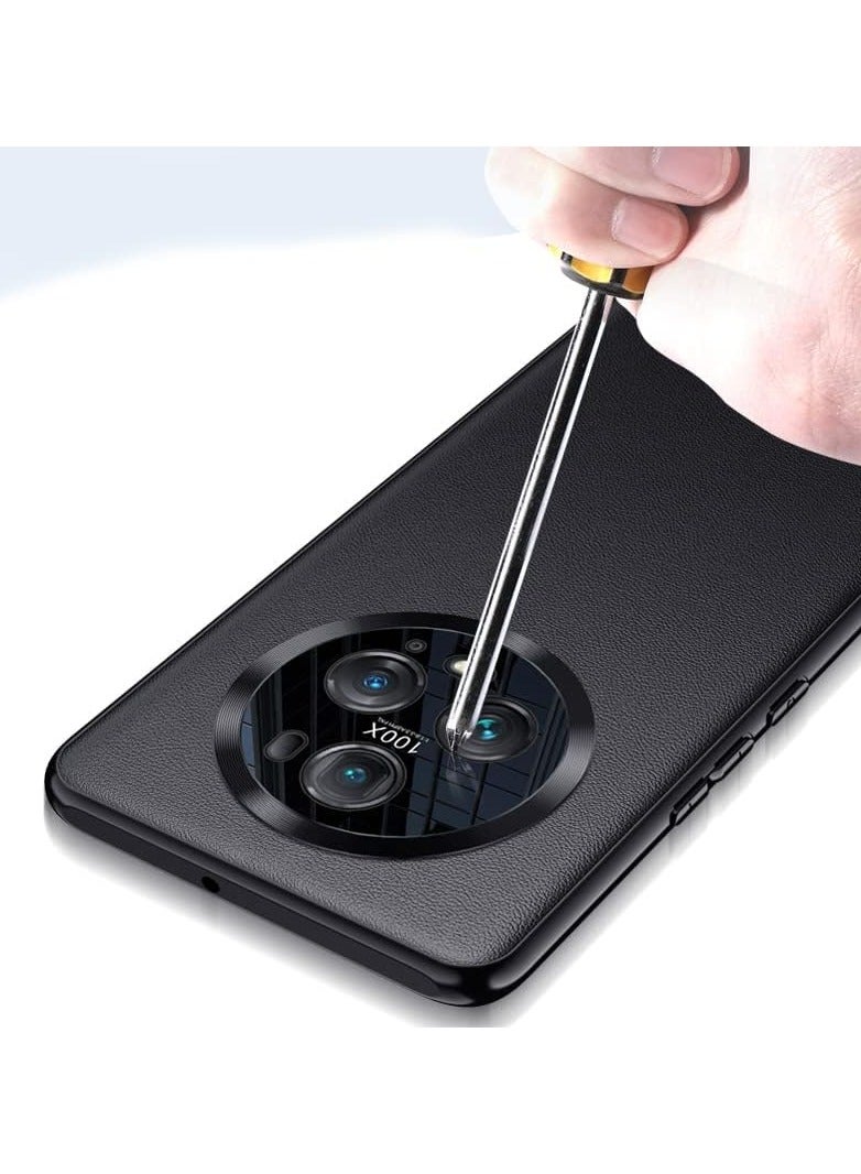 Honor Magic 5 Pro Case Luxury High Quality PU Leather + Silicone Ultra thin Metal Lens Protection Cover For Honor Magic 5 pro - Image 2