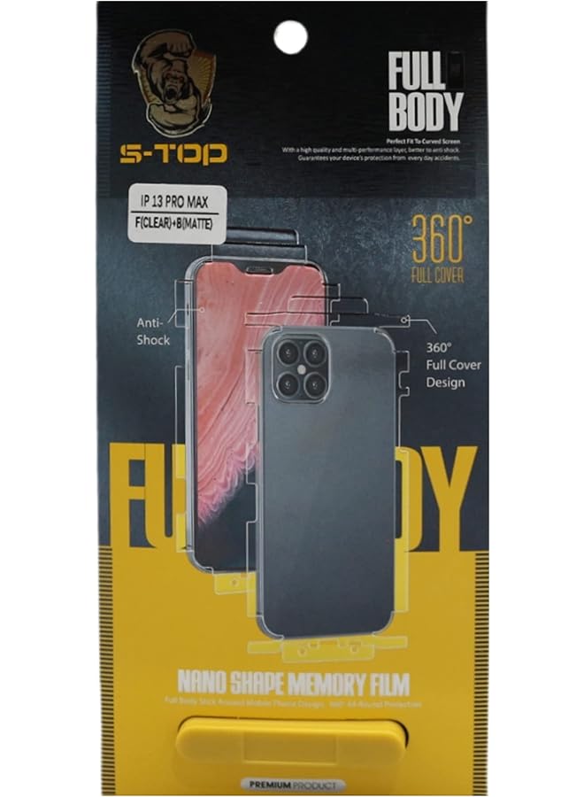 اس-توب ملصق حماية من الحرارة من الأمام والخلف لهاتف آيفون 12 برو - Image 1