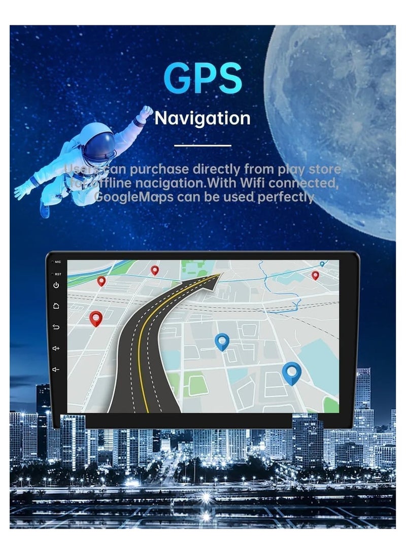 SHEZA STAR Android Car Stereo for Chevrolet Malibu 2016 2017 2018 2019 2020 2021 2022 1GB RAM 32GB ROM 9 Inch MirrorLink WiFi BT, IPS Touch Screen with AHD Camera Included - Image 3