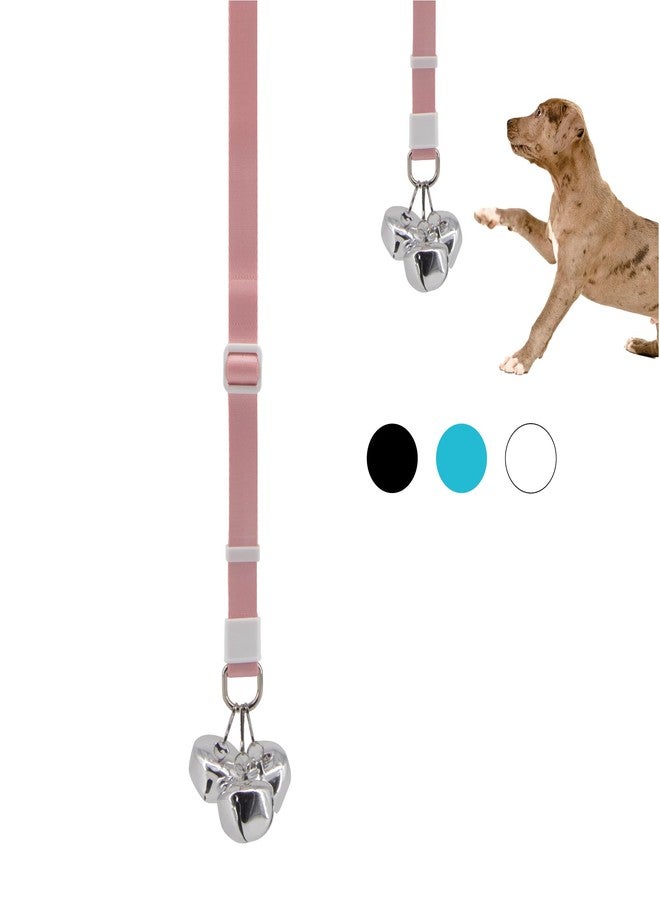 SVD.PET Puppy Bell Doorbell, Dog Bell for Potty Training, Attach to doorknob or Anywhere Near the Door, Length and Height Adjustable (Pink) - Image 1