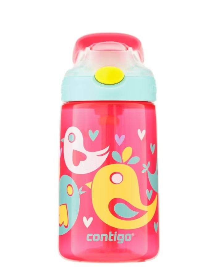 كونتيجو زجاجة مياه مقاومة للتسرب Contigo Water Bottle for Kids & Toddlers -400 مل BPA Free Fun Cartoon Print - Image 1