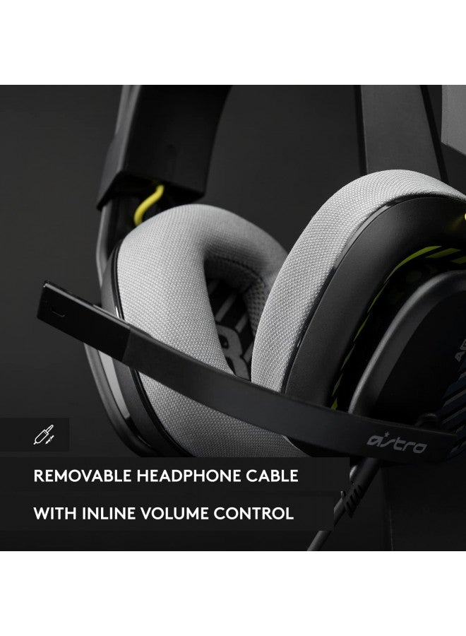 Astro Gaming Astro A10 Gaming Headset Gen 2 Wired Headset - Over-Ear Gaming Headphones with flip-to-Mute Microphone, 32 mm Drivers, Playstation 5, Playstation 4, Nintendo Switch, PC, Mac - Black - Bulk Packaging  - Image 4