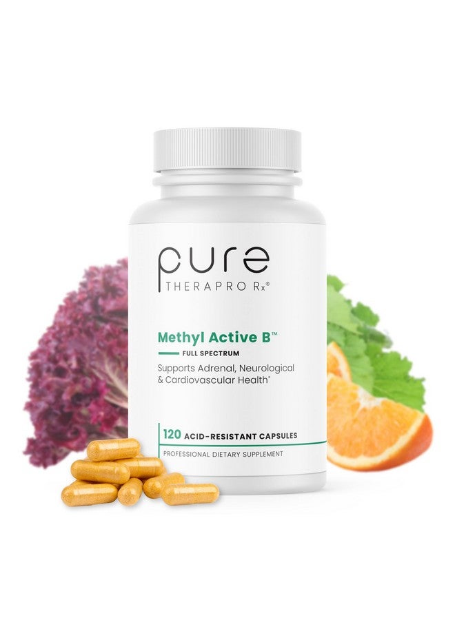Pure Therapro Rx Methylated B Vitamins for Men and Women, Made in USA 2 Month Supply | Active Methyl B Complex Vitamins Including Methyl B12, Methylfolate, Benfotiamine, Choline, Niacin, TMG & More - Image 1