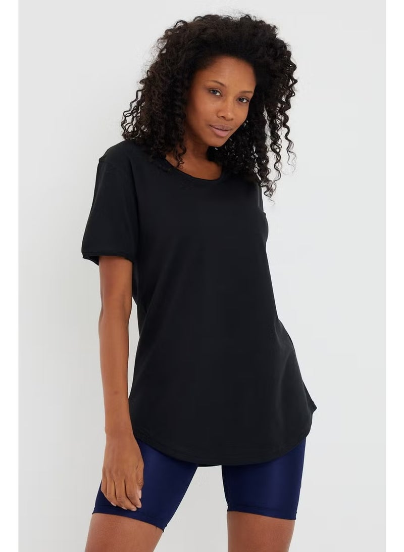 Cool Tarz Cool Style Style Cool Women Black Dirty Collar Loose T-SHIRT-XKTCPS001R16S - Image 1