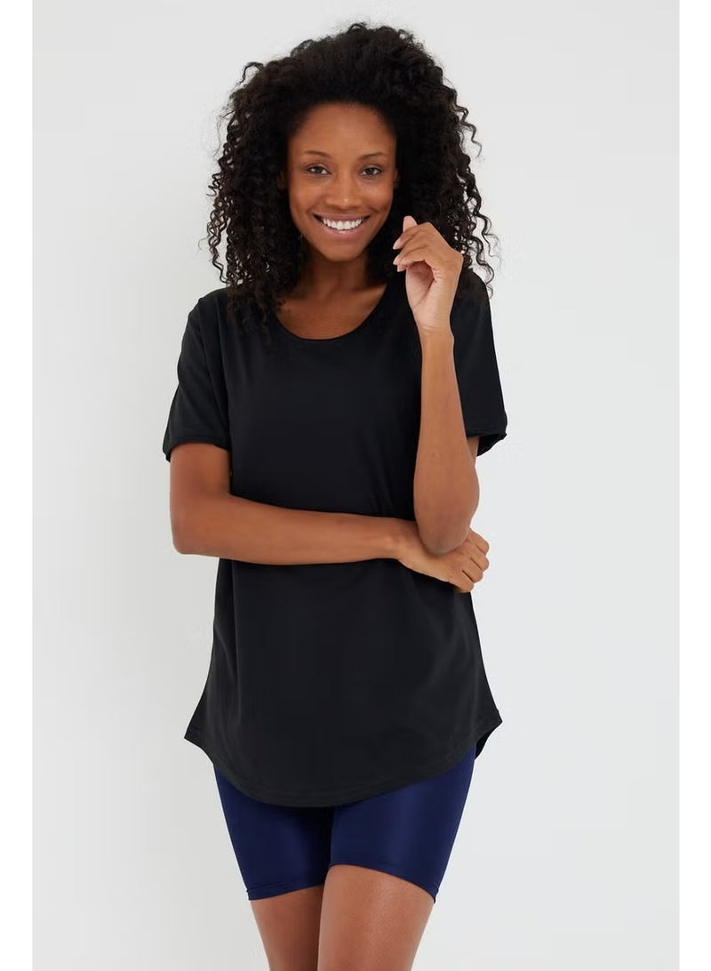 Cool Tarz Cool Style Style Cool Women Black Dirty Collar Loose T-SHIRT-XKTCPS001R16S - Image 3