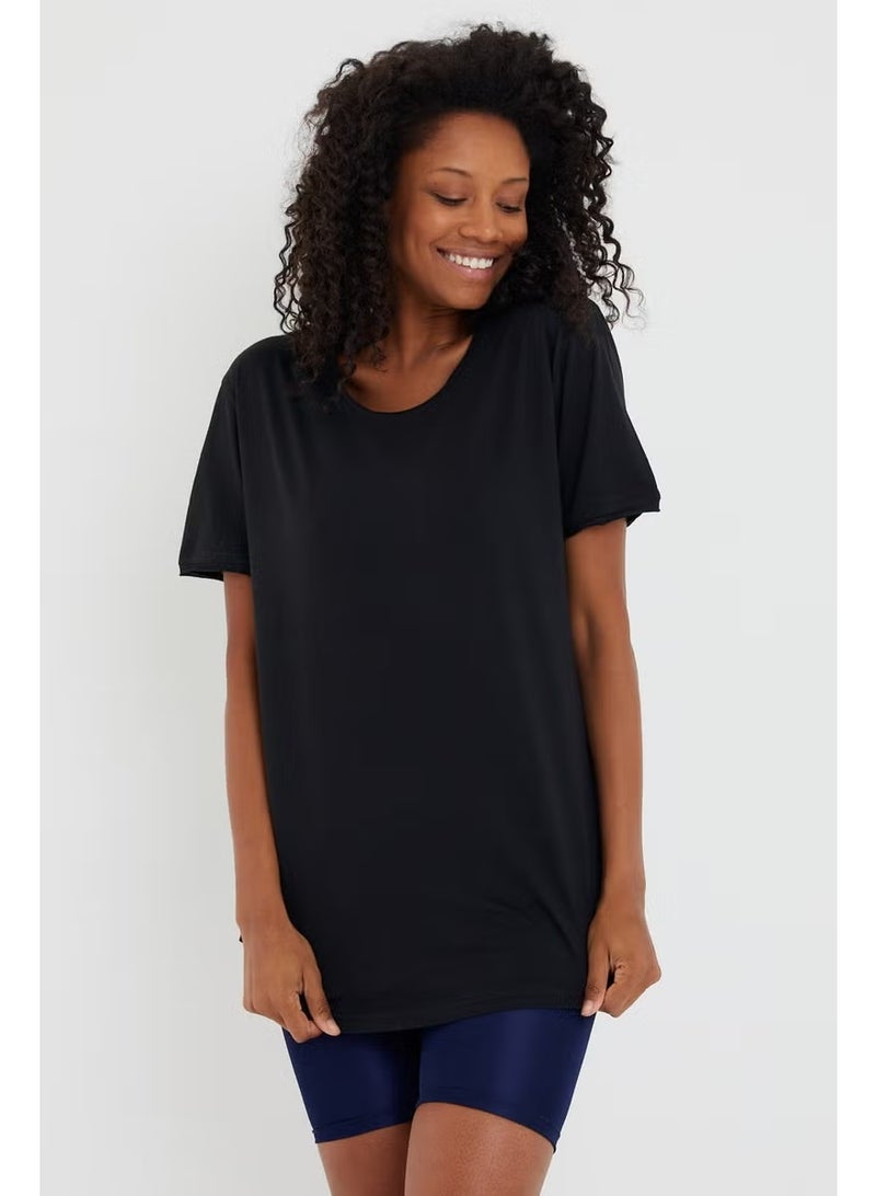 Cool Tarz Cool Style Style Cool Women Black Dirty Collar Loose T-SHIRT-XKTCPS001R16S - Image 2