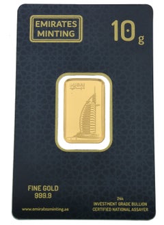 EMIRATES MINTING Emirates Minting 10 Grams Burj Al Arab Gold Bar 999.9 Purity  - Image 1