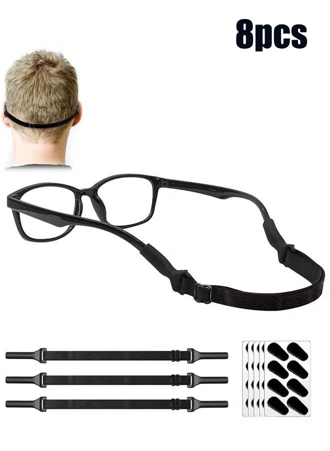 واي جيه حمالة النظارات المطاطية القابلة للضبط، حمالة النظارات العالمية، حمالة النظارات الرياضية للرجال، حمالة النظارات الشمسية، حمالة النظارات للأطفال، حمالة النظارات للسيدات، حمالة النظارات المجانية 20 زوجًا دعم جسر النظارات - Image 1