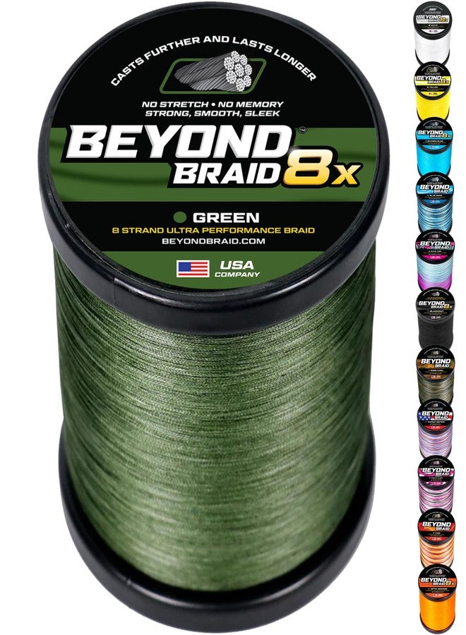 Beyond Braid Green 8X Strand 500 Yards 40lb - Image 1
