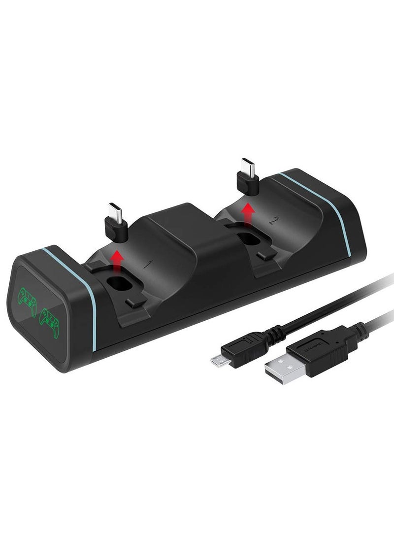 DOBE - Universal Controller Charging Station for PS5 / Xbox Series S & X/Switch Pro, Dual Type-C Controller Charger Dock with LED Indicator, Charging Dock for Two Controllers - Image 1
