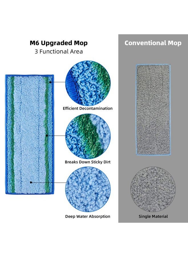AnDongo 8 Pack Mop Pad for iRobot Braava Jet M6 Ultimate Robot Mop, Upgraded M6 Wet Mopping Pad, Washable Microfiber Replacement Cleaning Pad - Image 4