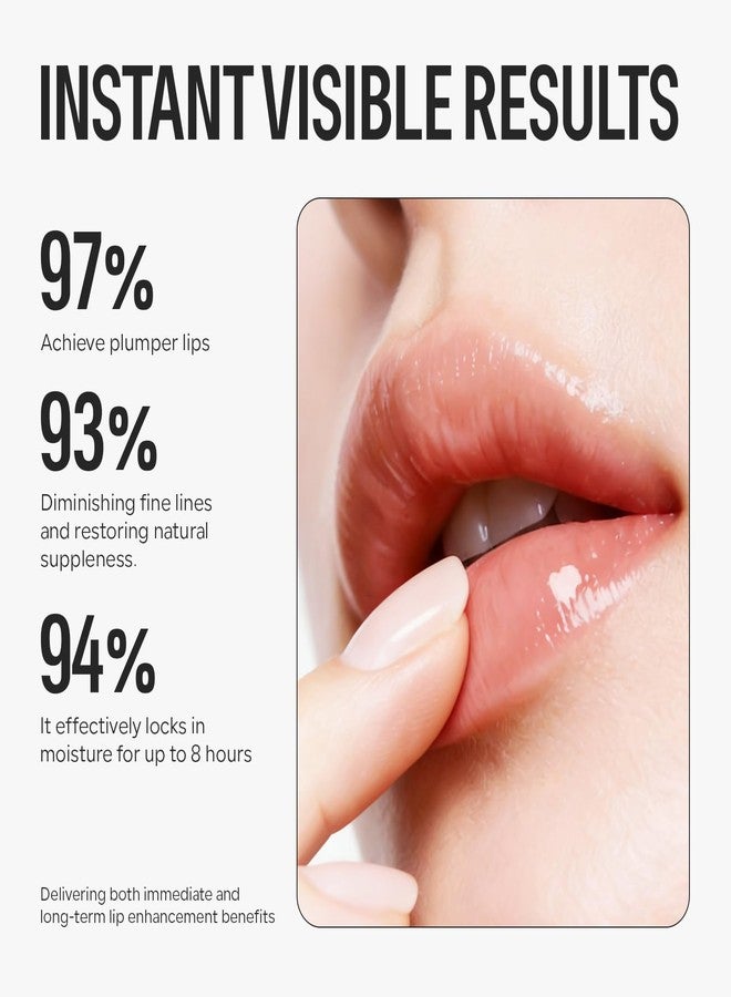 FREEORR 2 PCS Clear Lip Plumper Gloss With Hyaluronic Acid, Glossy Lip Plumping Oil, Enhances The Effect Of Lip Plumpers, Deep Moisturizing and Plump Lip Care for Fuller and Smoother Lips - Image 4
