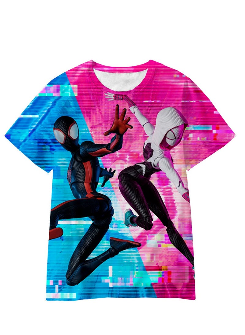 Generic - Spider-Man Across the Universe Handsome Loose Pullover T-shirt 3D digital printing personalized breathable T-shirt - Image 1