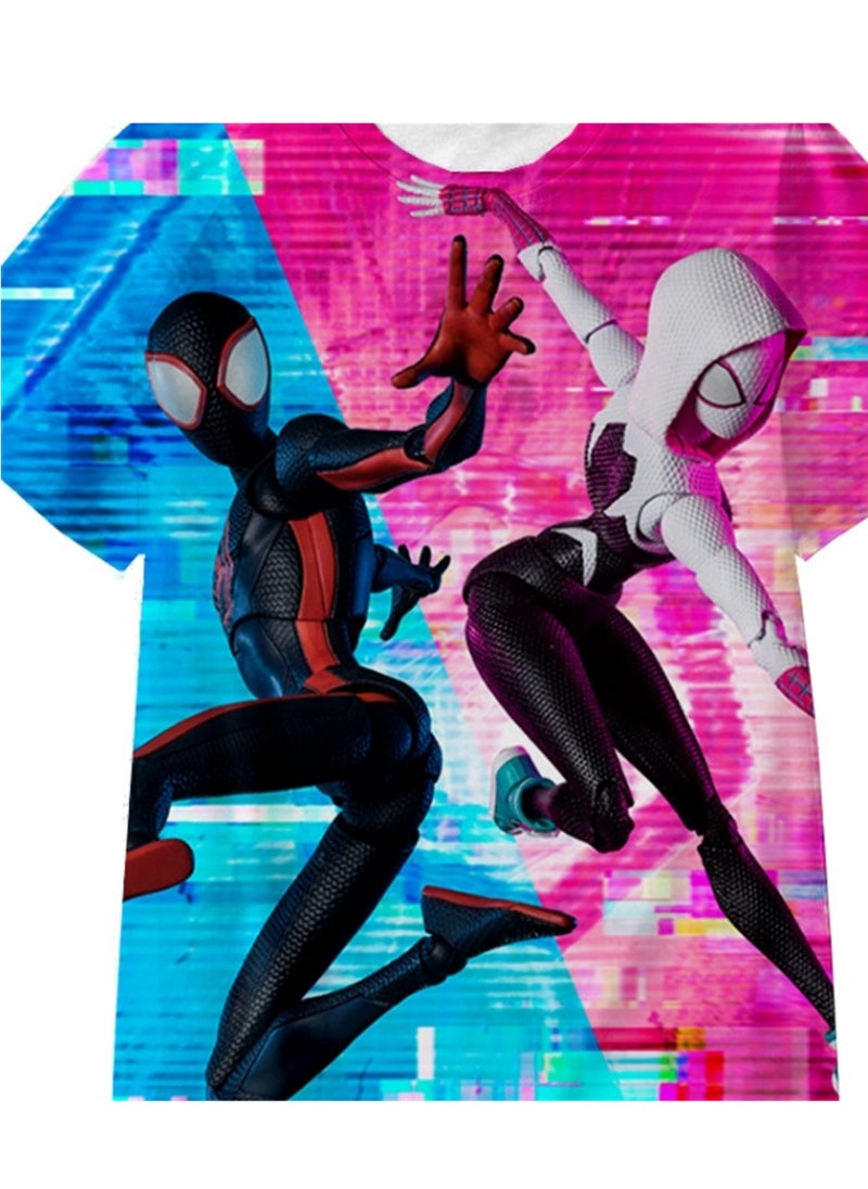 Generic - Spider-Man Across the Universe Handsome Loose Pullover T-shirt 3D digital printing personalized breathable T-shirt - Image 1