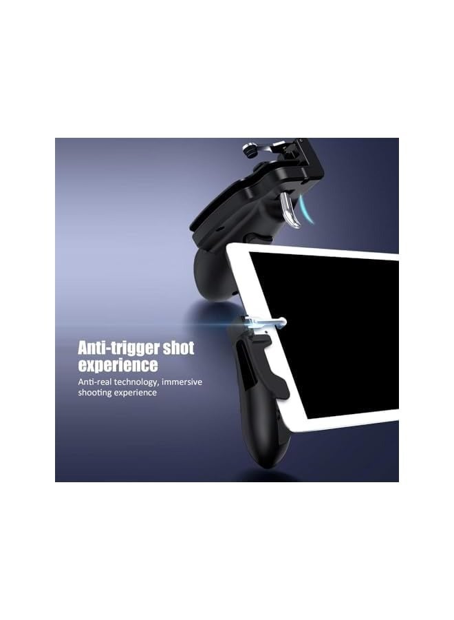 AMERTEER IPad Game Controller | Mobile Game Joystick for IPad | Tablet Game Controller with Auto High Frequency Tap | Tablet Controller for Gaming Six Finger Gamepad Aim Button Gamepad for PUBG Mobile - Image 2