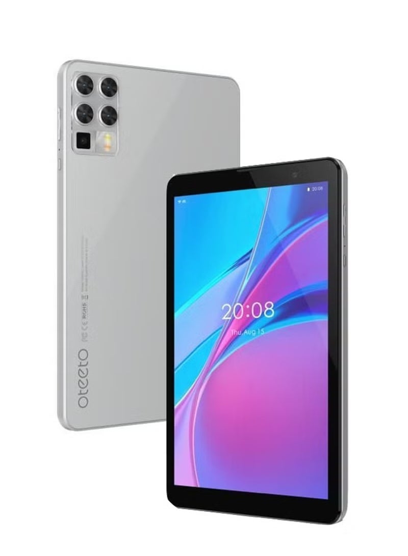 Oteeto Tab8 5G Android Tablet with 8-Inch HD Display | 8GB RAM + 256GB ROM | Dual SIM + WiFi Connectivity | Octa-Core Processor | 5000mAh Battery | Android OS | Front & Rear Camera | Bluetooth | GPS | Type-C Charging | Slim & Lightweight Travel Tablet – Grey8GB RAM + 256GB ROM for Lag-Free Performance: Enjoy fast app loading, efficient multitasking, and ample space for all your files, videos, and apps with a large memory and storage setup. - Image 1