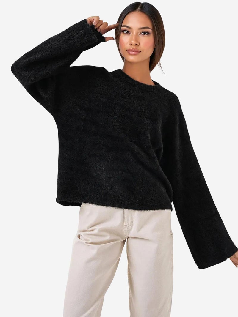 BIG DART BDART Relaxed Fit Ribbed Knit Sweater - Image 1