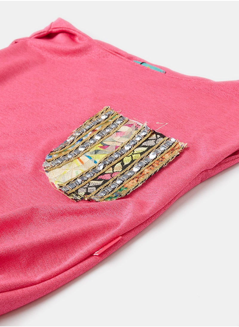 Jodi Mini - embroidered blouse with pockets - Image 1