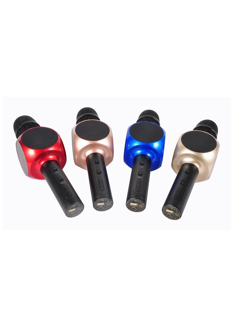 ELTRAZONE Portable Handheld Bluetooth Karaoke Microphone with LED Lights – Wireless Speaker & Mic Combo for Home Parties, KTV, Singing, and Karaoke Nights – Rechargeable Battery Lasting Up to 4 Hours – Fun for Adults & Kids – Multi-Color - Image 3