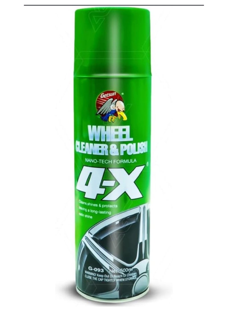 4-X Premium Tire Cleaner & Polish & Rim Shine 750ml - Image 1