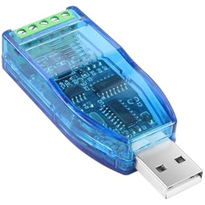 rayihni محول USB إلى RS485، محول منفذ تسلسلي USB 2.0 إلى RS-485 مع شريحة CH340 لنظام ويندوز 11/10/8/7/XP، ماك أو إس – محول RS485/RS232 من الدرجة الصناعية - Image 1