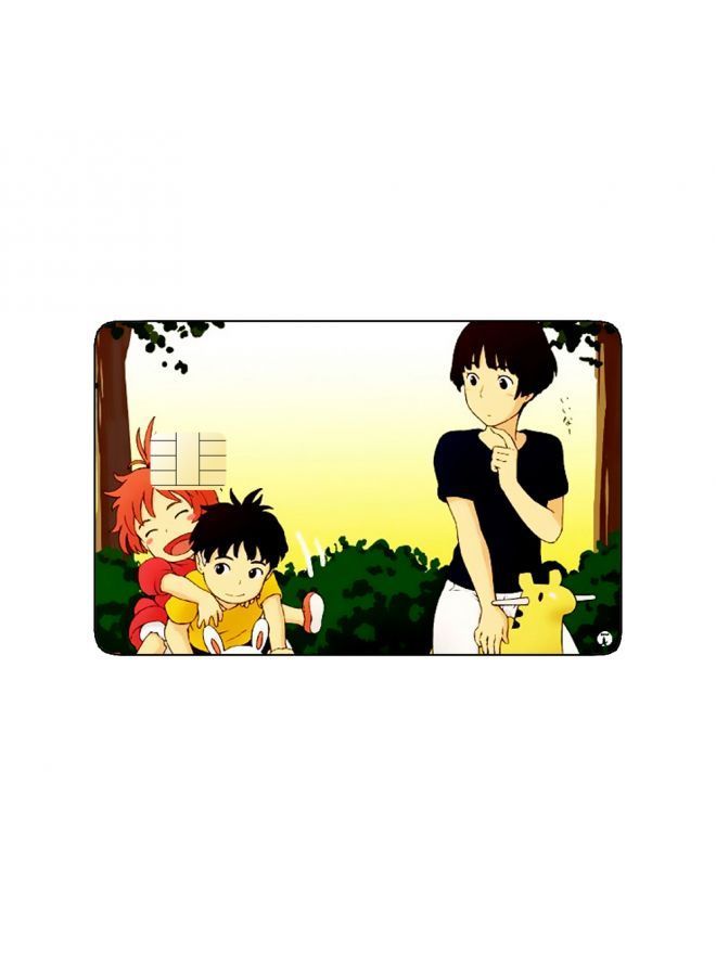 RKN PRINTED BANK CARD STICKER Ponyo Anime - Image 2