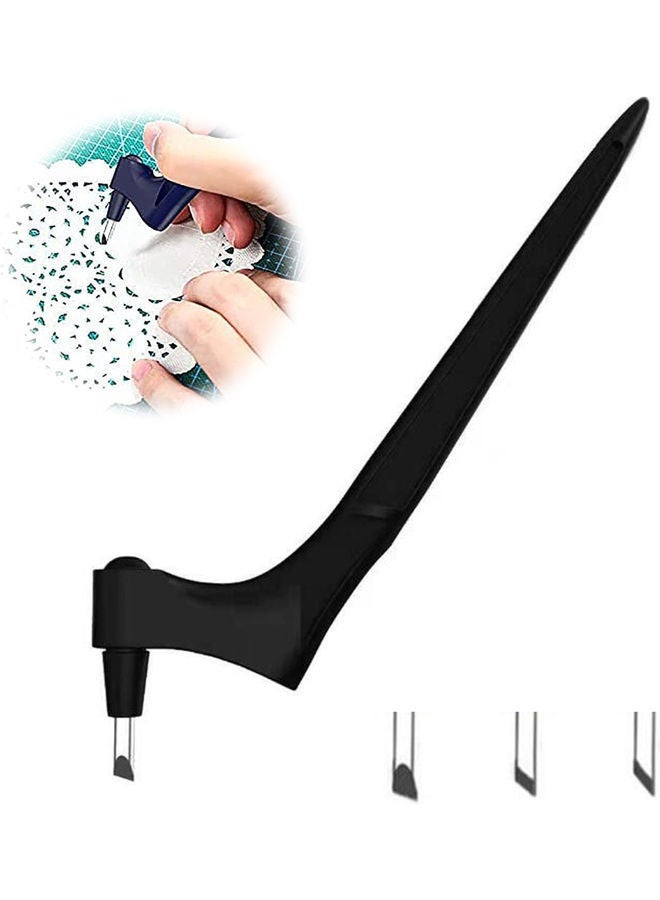 نيبمينينت طقم أدوات قطع دقيقة للحرف اليدوية من الستانلس ستيل أسود - Image 1