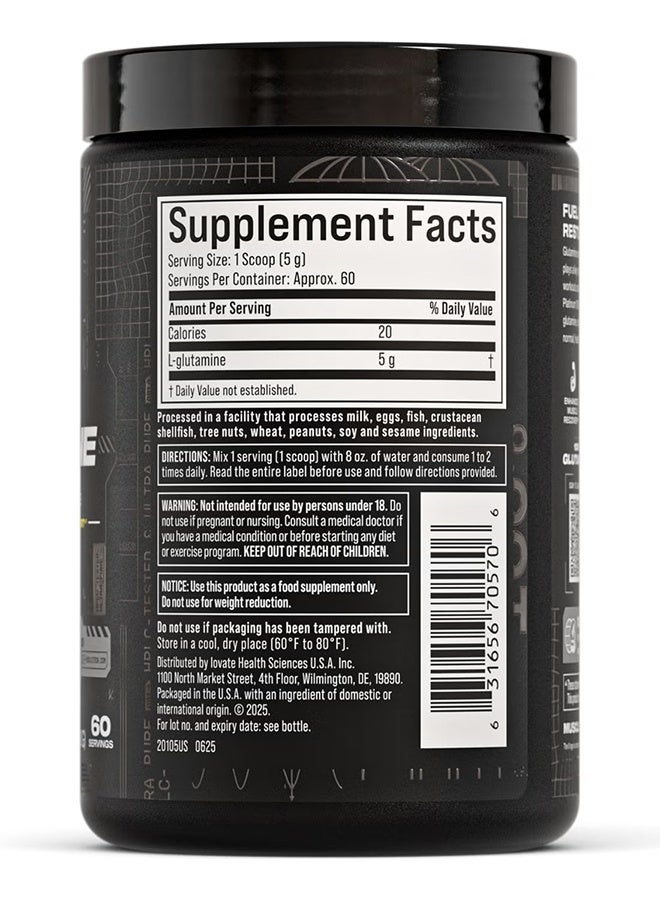 MuscleTech Platinum Glutamine - Unflavored - 60 Servings 300g - Image 2