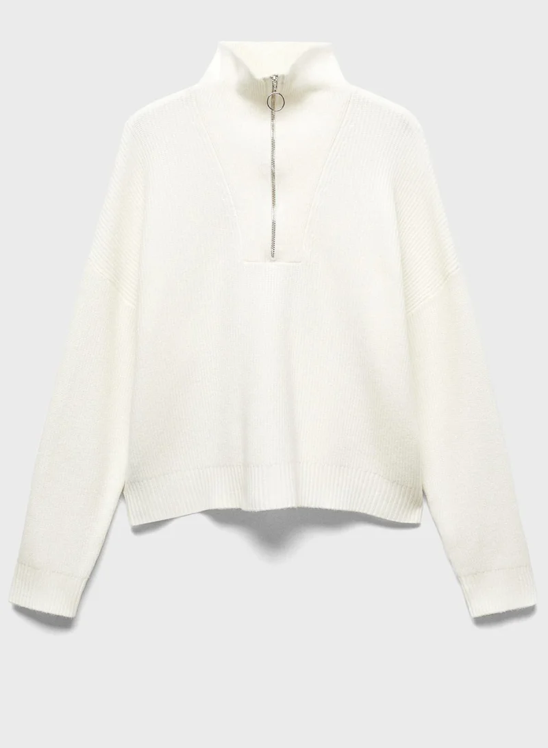 مانجو Kids Zip Essential Sweater