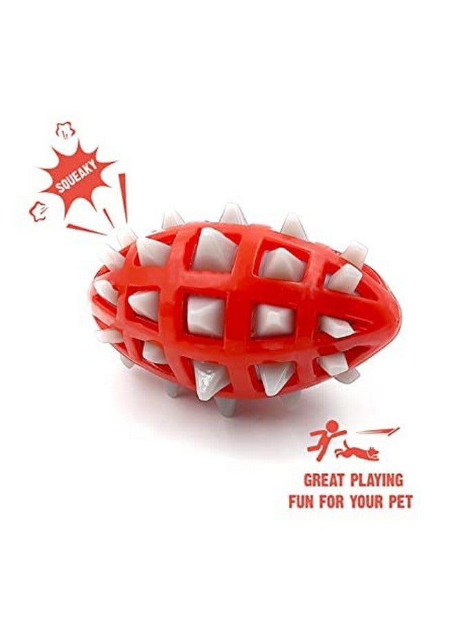 كرة مطاطية تصدر صوت صرير للكلاب، لعبة مضغ وطحن للكلاب، لعبة التسنين - Image 5