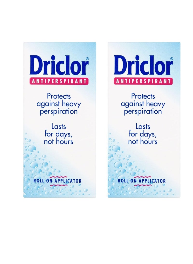 دريكلور مزيل عرق رول أون 20 مل (عبوة من قطعتين) - Image 1