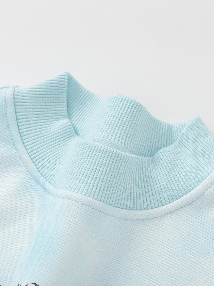 Balabala Girls' Contrast Colored Sweatshirt With Print - Image 3