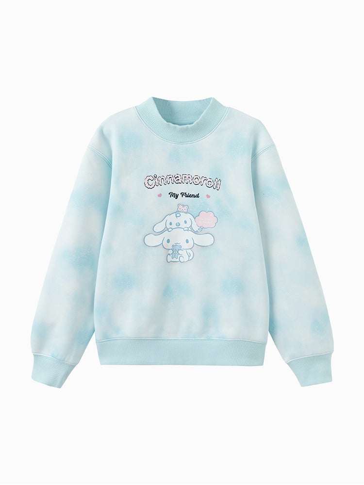 Balabala Girls' Contrast Colored Sweatshirt With Print - Image 1