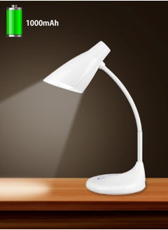 LOOPITYS 5W 1000mAh battery rechargeable led table lamp set 3-gear touch dimmer gooseneck table lamp，Eye protection desk lamp，Dedicated to bedrooms and offices  - Image 2
