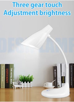 LOOPITYS 5W 1000mAh battery rechargeable led table lamp set 3-gear touch dimmer gooseneck table lamp，Eye protection desk lamp，Dedicated to bedrooms and offices  - Image 4