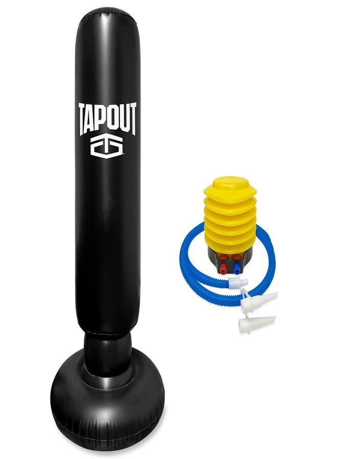 TAPOUT 63-Inch Inflatable Punching Bag, Freestanding, Boxing, MMA, Fitness - Image 1