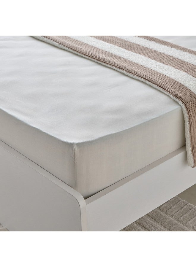 Home Box Bristol Polycotton Olympic Queen Fitted Sheet 200 x 25 x 160 cm - Image 3