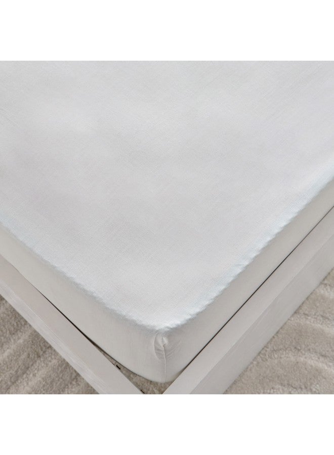 Home Box Bristol Polycotton Olympic Queen Fitted Sheet 200 x 25 x 160 cm - Image 5